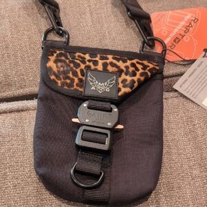 NWT AMG Aprilia Kryptek Leopard Print Crossbody Bag